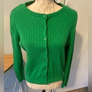 LIZ CLAIBORNE- cable knit button up cardigan size large